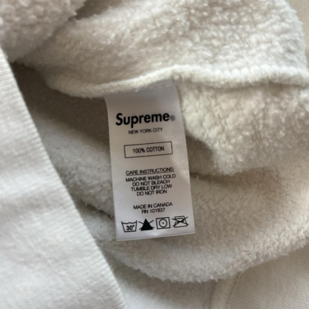 Supreme Franklin Hoodie White $100 Bill SS20 Benjamin Franklin Made Canada - Picture 10 of 12